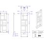 Grzejnik łazienkowy dekoracyjny inny 114x40 cm MON40110D50C34 Instal Projekt Mondrian zdj.2