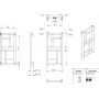 Grzejnik łazienkowy dekoracyjny inny 83.2x40 cm MON4080D50C34 Instal Projekt Mondrian zdj.2