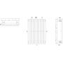 Grzejnik pokojowy 27.1x182 cm podłączenie dolne biały IRSAR1182X27B Irsap Arpa 18 zdj.2