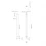Grzejnik elektryczny 180x8 cm grafit 55123400 Oltens Stang zdj.2