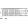 Grzejnik pokojowy 40x260 cm podłączenie dolne F073304026011300 Purmo Ventil Compact zdj.2