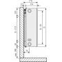 Grzejnik pokojowy 50x180 cm podłączenie boczne biały F093305018010300 Purmo Plan Compact zdj.2