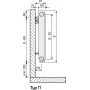 Grzejnik pokojowy 30x110 cm podłączenie dolne FM41103011010300 Purmo Flex zdj.3