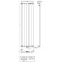 Grzejnik pokojowy 190x72 cm podłączenie dolne RXSHQ21900720 Radox Sheer zdj.2