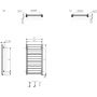 Grzejnik łazienkowy 30x115 cm WZVON115030K916S1U Terma Vivo zdj.2