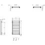 Grzejnik łazienkowy 30x67 cm WZVON067030K916S8U Terma Vivo zdj.2