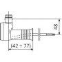 Grzałka elektryczna 600 W biała WEMOA06T916M Terma Moa zdj.2