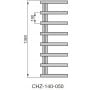 Grzejnik łazienkowy drabinkowy 138x50 cm CHZ140050N209 Zehnder Chime zdj.2