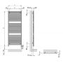 Grzejnik elektryczny 150x55 cm biały FZA150055AD Zehnder Fain zdj.2