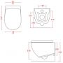 Miska WC wisząca bez kołnierza biały mat FLV0040530 Art Ceram File 2.0 zdj.2
