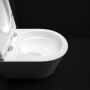 Miska WC z deską wolnoopadającą wisząca bez kołnierza biały połysk IB0401140 Clou InBe zdj.3