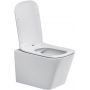 Miska WC z deską wolnoopadającą wisząca bez kołnierza biały połysk WALLHUNGTOILETWHITEE1060A Comad Wall Hung Toilet zdj.6