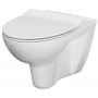 Miska WC wisząca bez kołnierza biały K27061 Cersanit Parva zdj.1