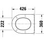 Deska sedesowa wolnoopadająca biała 0024190000 Duravit Univavo zdj.2