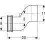 Króciec przyłączeniowy 131085111 Geberit zdj.2