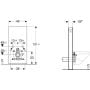 Stelaż podtynkowy do miski wc wiszącej 131221SI7 Geberit Monolith zdj.2