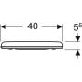 Deska sedesowa biała 500793011 Geberit Selnova Comfort Square zdj.3