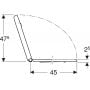 Deska sedesowa biała 500793011 Geberit Selnova Comfort Square zdj.4