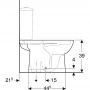 Miska WC stojąca biały 500281017 Geberit Selnova zdj.3