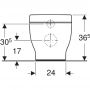 Miska WC stojąca bez kołnierza biały połysk 502966001 Geberit Bambini zdj.3