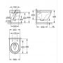 Miska WC wisząca bez kołnierza ze spłukiwaniem wirowym biały połysk 102486SH00 Grohe Euro Ceramic zdj.2