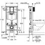 Stelaż podtynkowy do miski wc wiszącej 38624001 Grohe Rapid SL zdj.2