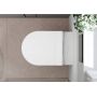 Miska WC z deską wolnoopadającą wisząca bez kołnierza ze spłukiwaniem wirowym biały połysk 60344450 Hansgrohe EluPura S zdj.13