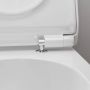 Miska WC z deską wolnoopadającą wisząca bez kołnierza ze spłukiwaniem wirowym biały połysk 60344450 Hansgrohe EluPura S zdj.7