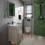 Miska WC z deską wolnoopadającą wisząca bez kołnierza ze spłukiwaniem wirowym biały połysk 60344450 Hansgrohe EluPura S zdj.9