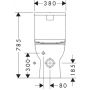 Kompakt WC z deską sedesową biały 60313450 Hansgrohe GladeLake S zdj.2