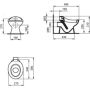 Miska WC stojąca biały połysk K761801 Ideal Standard Contour 21 zdj.2
