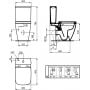 Miska WC stojąca bez kołnierza biały połysk T459601 Ideal Standard I.Life S zdj.2