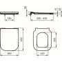 Deska sedesowa wolnoopadająca biała T500301 Ideal Standard I Life B zdj.2