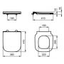 Deska sedesowa wolnoopadająca biała T532901 Ideal Standard zdj.2
