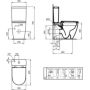 Miska kompakt WC biały T571101 Ideal Standard i.Life O zdj.2