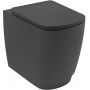 Miska WC stojąca bez kołnierza ze spłukiwaniem wirowym czarny mat 27WCB0339 Kludi Resa S zdj.1