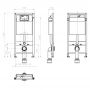 Stelaż podtynkowy do miski wc wiszącej KB1120001904 Kronenbach Plantec 2.0 zdj.2