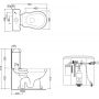 Miska kompakt WC 101201 Kerasan Retro zdj.2