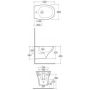 Bidet wiszący MORBD2100AWHA Rak Ceramics Morning zdj.2