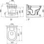 Miska WC AN320 Creavit Antik zdj.2