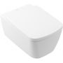 Miska WC z deską wolnoopadającą wisząca bez kołnierza ze spłukiwaniem wirowym biały połysk 4610TLR1 Villeroy & Boch Subway 3.0 zdj.1