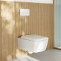 Miska WC z deską wolnoopadającą wisząca bez kołnierza ze spłukiwaniem wirowym biały połysk 4682CL01 Villeroy & Boch Skyla zdj.3