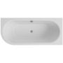 Wanna przyścienna 150x75 cm prostokątna biała #WAA150APN Besco Avita A-Line zdj.3