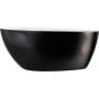 Wanna wolnostojąca 140.5x62.5 cm owalna biała-czarna-dwukolorowa #WMD140GBW Besco Goya zdj.1