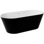 Wanna wolnostojąca 170x80 cm owalna biała-czarna #WWA170DMBB Besco Deeva zdj.1