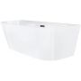 Wanna przyścienna 170x80 cm owalna biała E030XLGM Corsan Mono zdj.5
