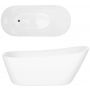 Wanna wolnostojąca 170x74 cm owalna biała V038XLGM Corsan Estella zdj.4