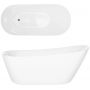 Wanna wolnostojąca 170x74 cm owalna biała V038XLRG Corsan Estella zdj.3