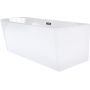 Wanna narożna 160x75 cm prostokątna biała E230LPBL Corsan Intero zdj.4