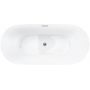 Wanna wolnostojąca 170x80 cm owalna biała E041XLCH Corsan Olvena zdj.1